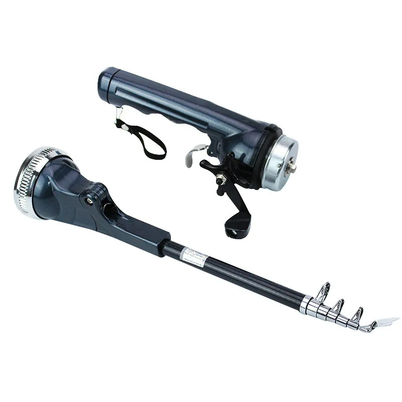 Portable folding fishing rod