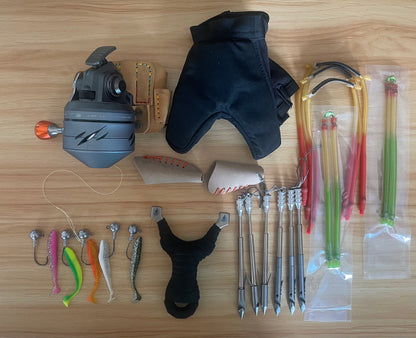 Blue Whale Fishing Reel Set