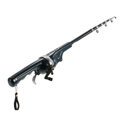 Portable folding fishing rod
